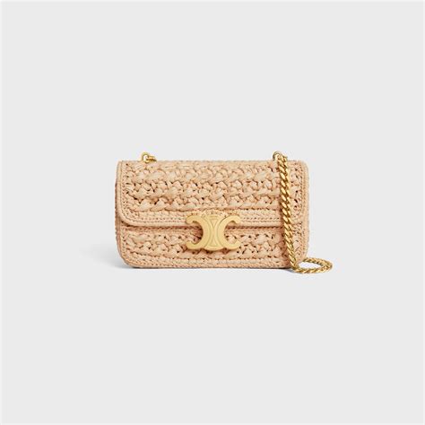 celine raffia handbag|Celine raffia bag triomphe.